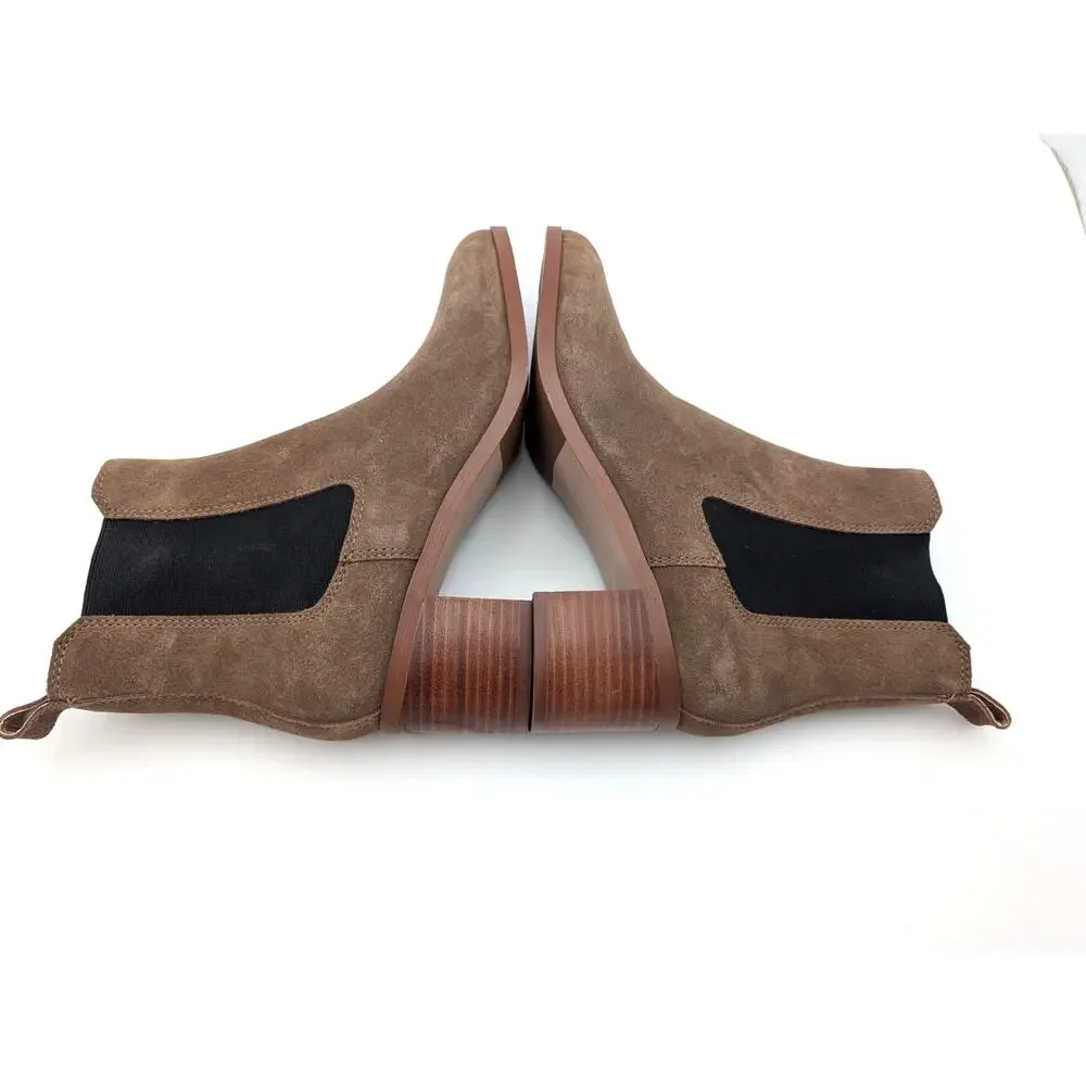Steve Madden Rhiannon Chelsea Boots Women's Brown Suede Size US9.5M EU40